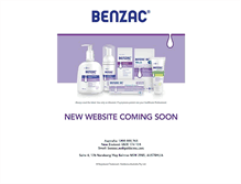 Tablet Screenshot of benzac.com.au