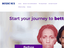 Tablet Screenshot of benzac.co.za